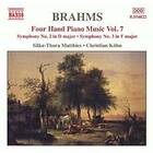 Johannes Brahms Brahms: Piano Works for 4 hands, Vol 7 CD