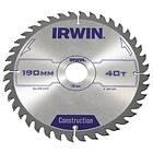 Irwin Tools Sågklinga 190x30/20/16mm 40t 2.5mm 925879