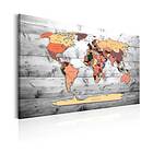 Arkiio Tavla World Map New Directions 60x40 A3-N5621