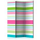Arkiio Rumsavdelare Bright Stripes 135x172 cm A3-PARAVENTtc0680