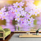 Artgeist Fototapet Violet Petals In Bloom violetta blommor (flera storlekar) 100x70