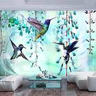 Artgeist Fototapet Flying Hummingbirds (Green) 200x140