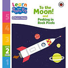 Learn with Peppa Phonics Level 2 Book 5 – To the Moon! and Peeking in Rock Pools (Phonics Reader)