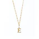 Orelia Large Letter Necklace On Open Link Chain - E Smykke