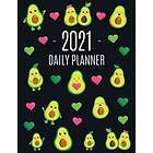 Happy Oak Tree Journals: Avocado Daily Planner 2021