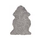 Skinnwille Fårskinnsfäll Curly Natural grey 95 60