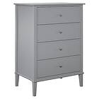 Dorel Home Byrå med fyra lådor Franklin Grey MDF 75 105