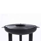 Bigbuy Home RedFire Kolgrill BBGRILL & Plancha Eldstad grill med svart ben stål (72 x BBQ 37 68 cm)