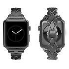 Skalo Metallarmband Flätad Apple Watch 42/44/45/49mm Svart