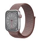 Nylon Armband Apple Watch 8 (45mm) Smoke Mauve