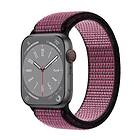 Nylon Armband Apple Watch 8 (45mm) True Berry