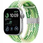 Flätat Elastiskt Armband Apple Watch SE 2022 44mm Gradient green