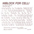 Phill Niblock For Celli/Celli Plays LP