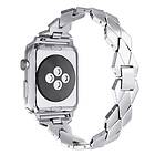 Skalo Metallarmband ""Flätad"" Apple Watch 38/40/41mm Silver