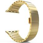 Skalo Metallarmband ""Flat"" Apple Watch 42/44/45/49mm Guld