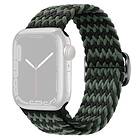 Skalo Flätat tygarmband Apple Watch 38/40/41mm Grön-Svart