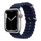 RIB Sport Armband Apple Watch 7 (45mm) Mörkblå