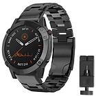 Armband titan Garmin Fenix 6X Svart