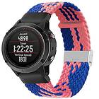 Flätat Elastiskt Armband Garmin Fenix 5 Blue Powder