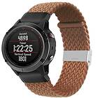 Flätat Elastiskt Armband Garmin Fenix 5 Brun