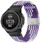Flätat Elastiskt Armband Garmin Fenix 5 Gradient purple