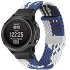 Flätat Elastiskt Armband Garmin Fenix 5X Blåvit