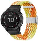 Flätat Elastiskt Armband Garmin Fenix 6X Gradient orange