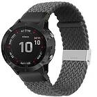 Flätat Elastiskt Armband Garmin Fenix 6X Skygrey