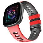 Twin Sport Armband Fitbit Sense 2 Röd/svart