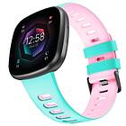 Twin Sport Armband Fitbit Sense 2 Mint/rosa