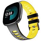 Twin Sport Armband Fitbit Versa 4 Svart/gul