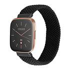 Klockarmband Nylon Svart S Fitbit Versa/Fitbit Versa 2