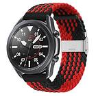 Flätat Elastiskt Armband Samsung Galaxy Watch 3 (41mm) Rød/Svart