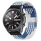 Flätat Elastiskt Armband Samsung Galaxy Watch 3 (45mm) Blåvit