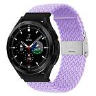 Flätat Elastiskt Armband Samsung Galaxy Watch 4 Classic (42mm) Ljus