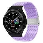 Flätat Elastiskt Armband Samsung Galaxy Watch 4 Classic (46mm) Ljus