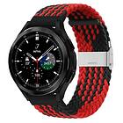 Flätat Elastiskt Armband Samsung Galaxy Watch 4 Classic (46mm) Röd