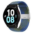 Flätat Elastiskt Armband Samsung Galaxy Watch 5 (44mm) Blågrön