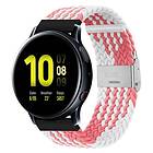 Flätat Elastiskt Armband Samsung Galaxy Watch Active 2 (40mm) Rosa/