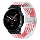 Flätat Elastiskt Armband Samsung Galaxy Watch Active 2 (44mm) Rosa/