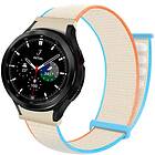 Nylon Armband No-Gap Samsung Galaxy Watch 4 Classic (42mm) Cream