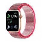 Nylon Armband Apple Watch SE 2022 (44mm) Hot pink