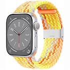 Flätat Elastiskt Armband Apple Watch 8 (45mm) Gradient orange