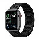 Nylon Armband Apple Watch SE 2022 (40mm) Black/white