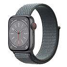 Nylon Armband Apple Watch 8 (41mm) Storm Grey
