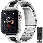 Armband rostfritt stål Apple Watch 4 (44mm) Silver/sv