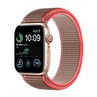 Nylon Armband Apple Watch SE 2022 (40mm) Neon pink