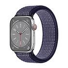 Nylon Armband Apple Watch 8 (41mm) Midnight blue