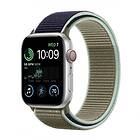 Nylon Armband Apple Watch SE 2022 (40mm) Khaki Blue