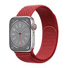 Nylon Armband Apple Watch 8 (45mm) Red